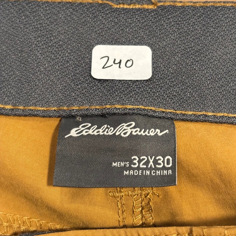 Eddie Bauer First Ascent Guide Pants Mens 32x30 Brown Hiking Outdoor Cargo 32x29 - Picture 2 of 5